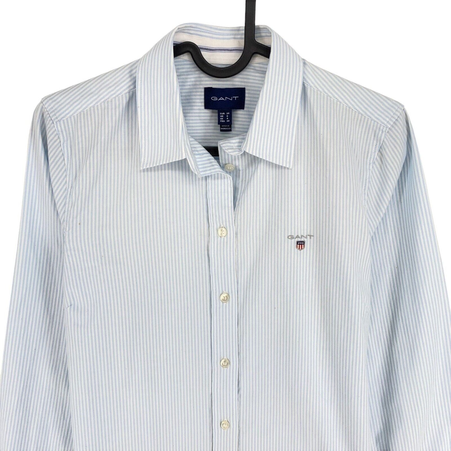 GANT Blue Stripe Shirt Size EU 34 UK 6 US 4