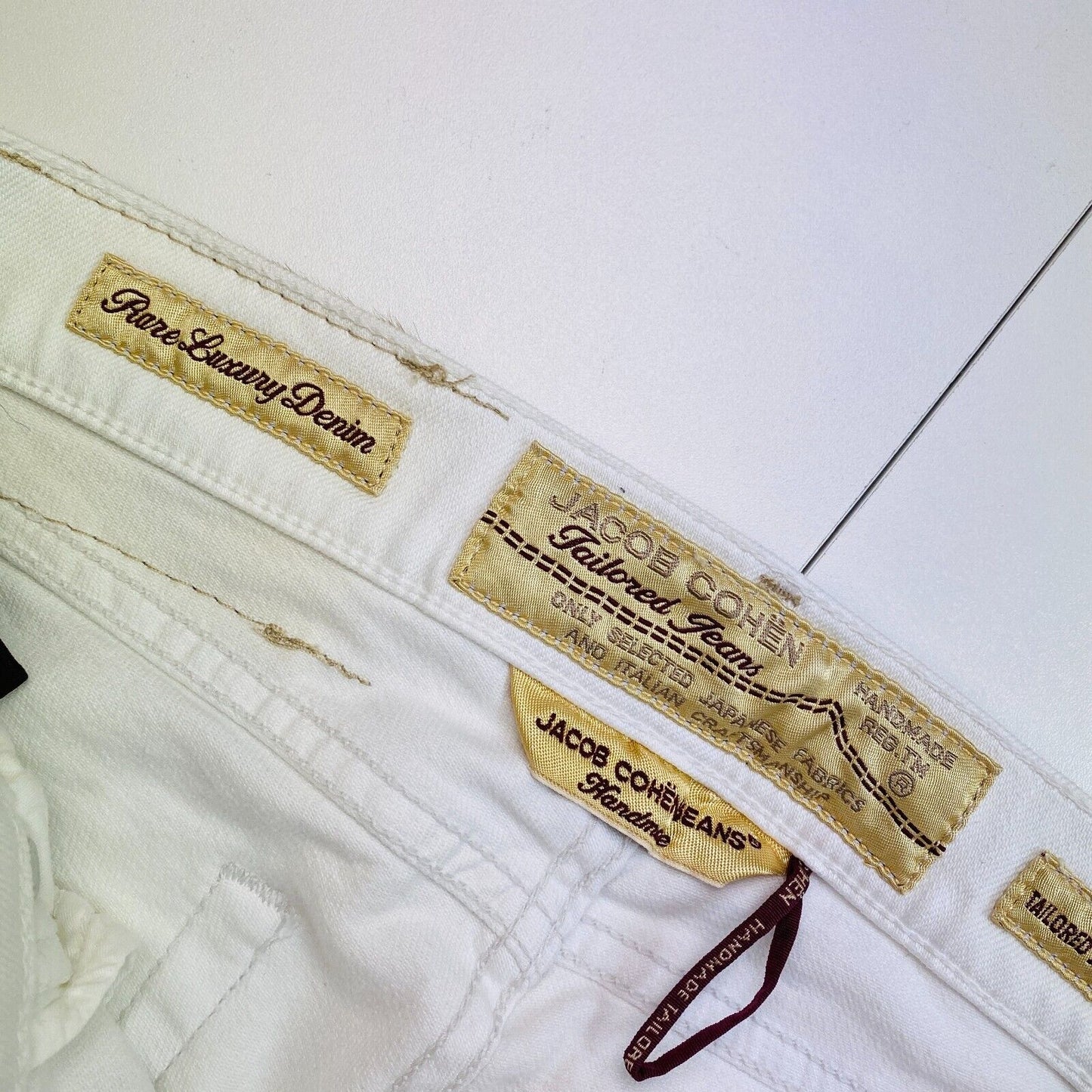 JACOB COHEN Women 711 White Slim Jeans Pants W25 L34 Made In Italy