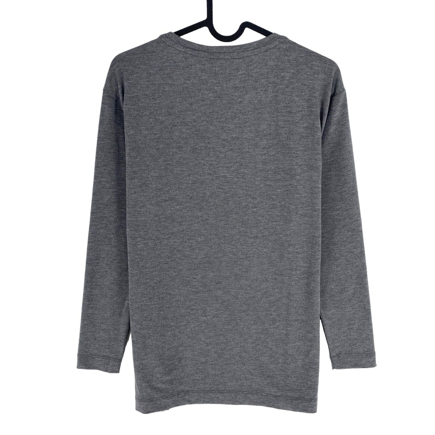 LA MARTINA Women Grey Crew Neck Long Sleeve T Shirt Size 2 / S