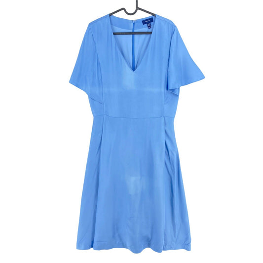 GANT Light Blue V Neck Dress Size EU 40 UK 14 US 10