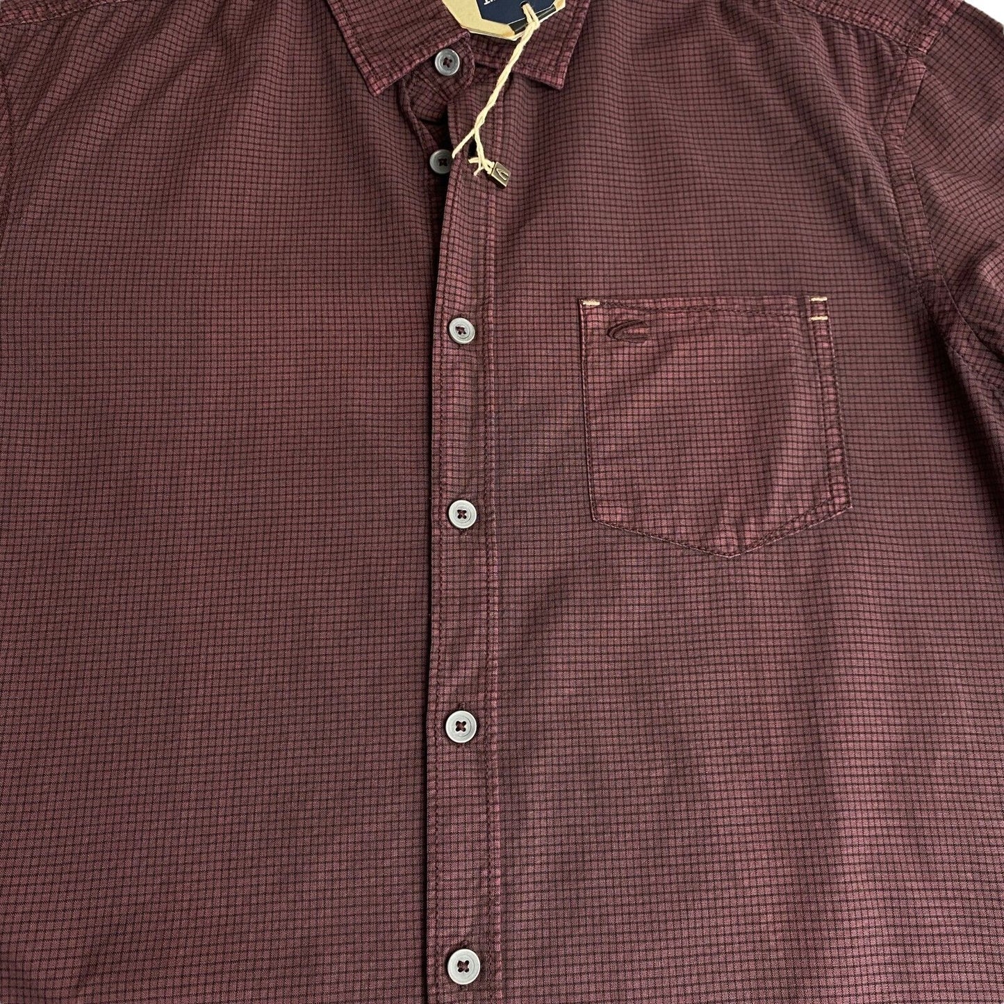 CAMEL ACTIVE Purple Check Regular Fit Shirt Size S