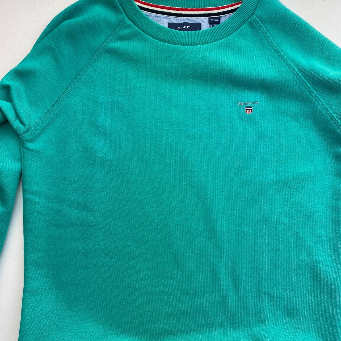 GANT Boys Green Original Crew Neck Sweater Size 11-12 Years 146/152 cm