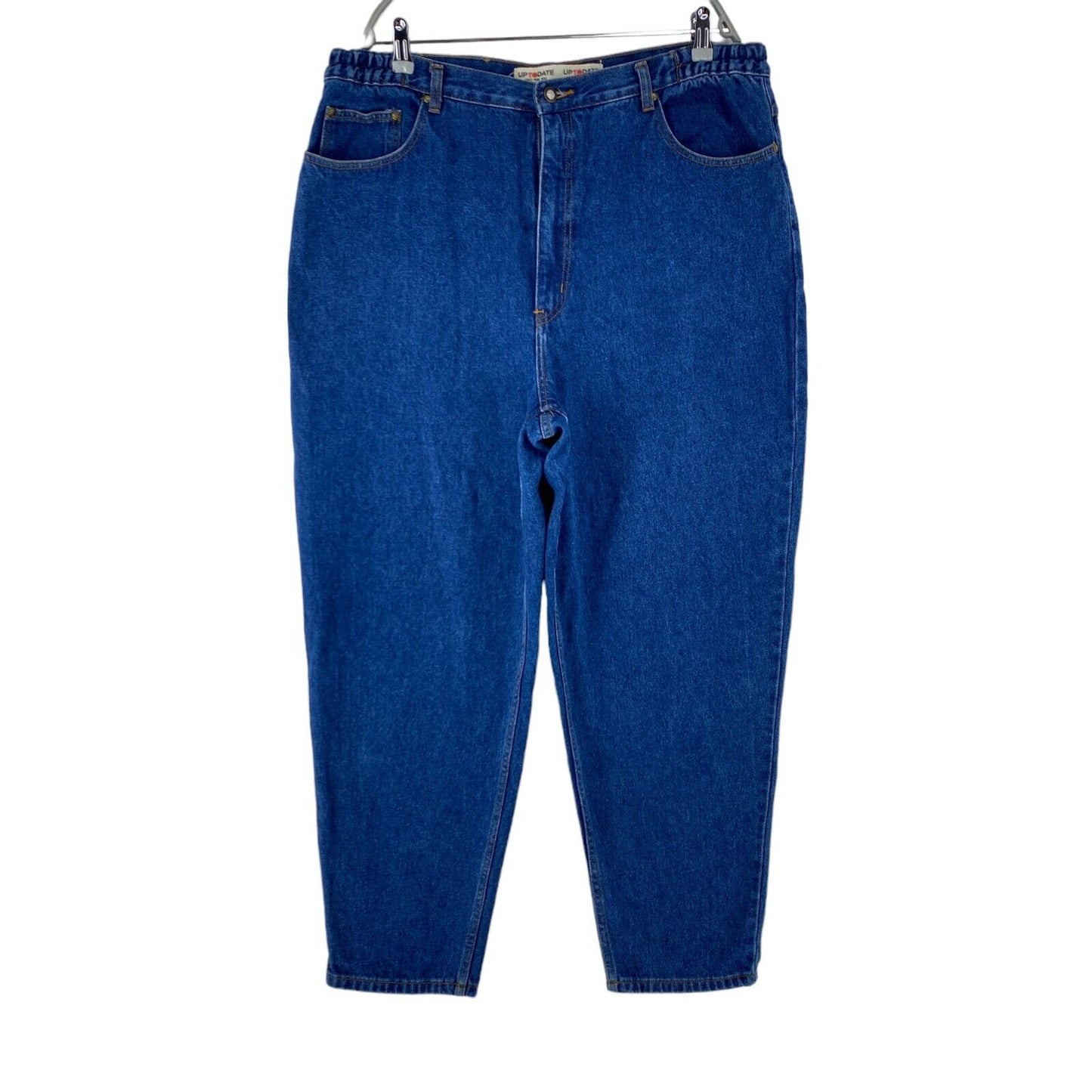 UP TO DATE Femme Bleu Regular Tapered Fit Jeans EUR 50 UK 24 W38 L30