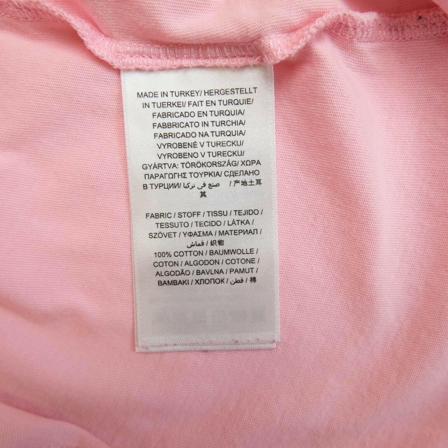 GANT Pink Big Logo Crew Neck T Shirt Size XS