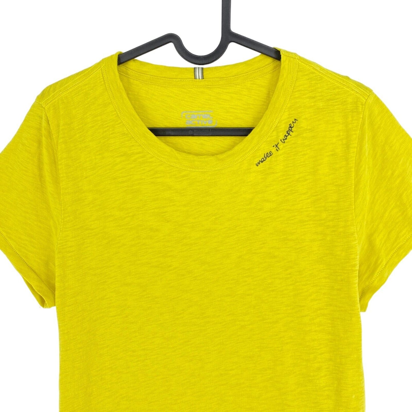 Camel Active Jaune Crew Neck Manches Courtes T Shirt Taille L