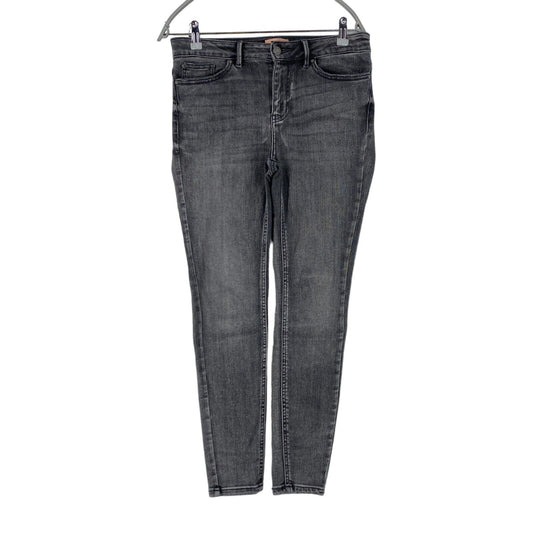 VERO MODA FLASH Damen Jeans mit mittelhohem Bund und Skinny-Fit, Grau, Größe M, W30, L30