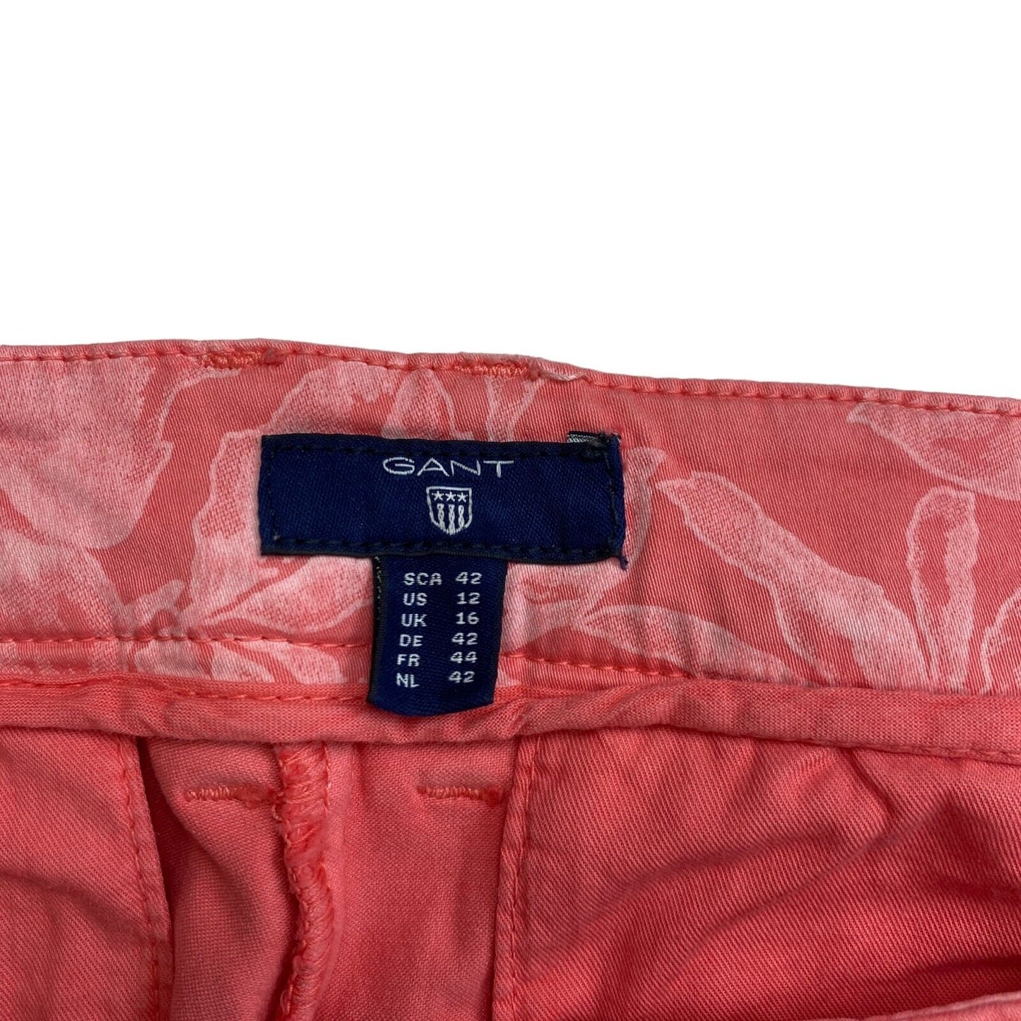 GANT Pink Chino Pants Trousers Size EU 42 UK 16 US 12