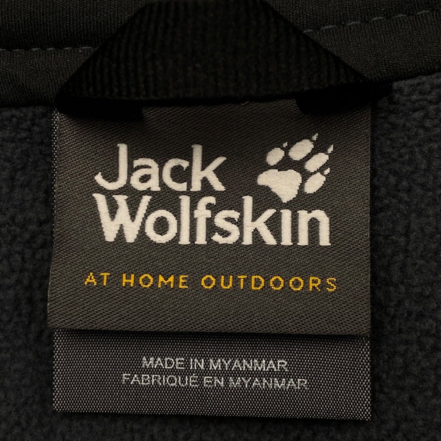 Jack Wolfskin Softshell Veste Noire Manteau Taille S