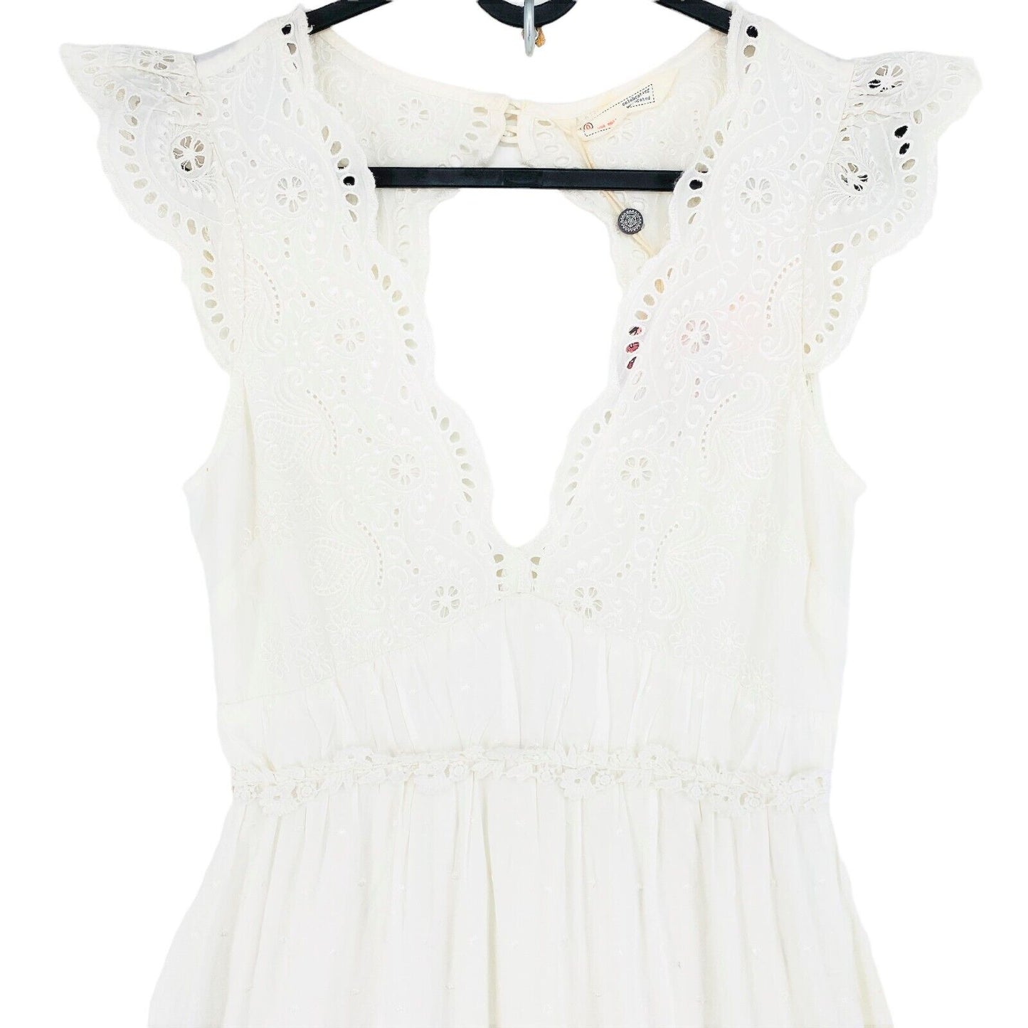 RRP €480 ODD MOLLY White Greatest Adventure Hi-Low Sleeveless Dress Size 0 / XS