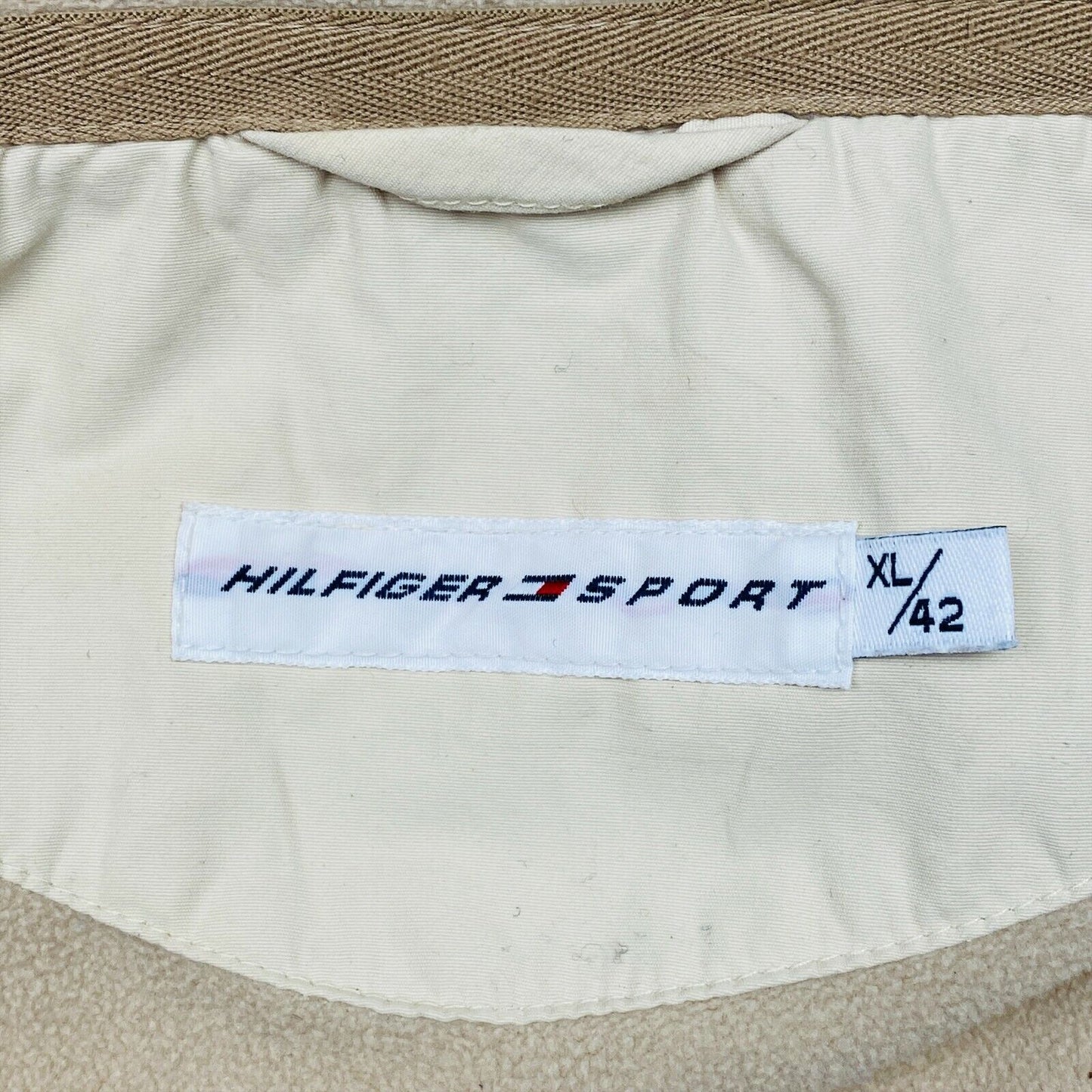 TOMMY HILFIGER SPORT Beige Jacket Coat Size XL