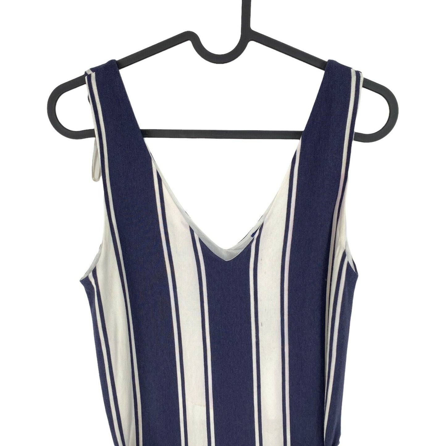 GANT Navy Blue Striped Maxi Jersey Sleeveless Dress Size S