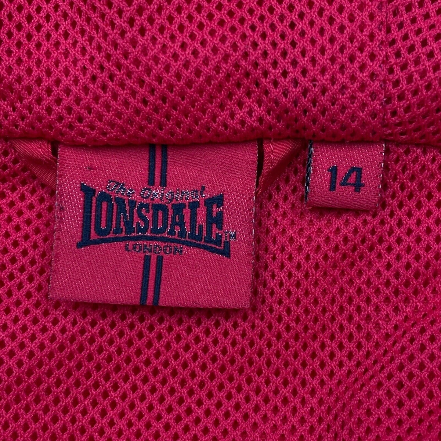 LONSDALE Pink Hooded Jacket Size 14 Years