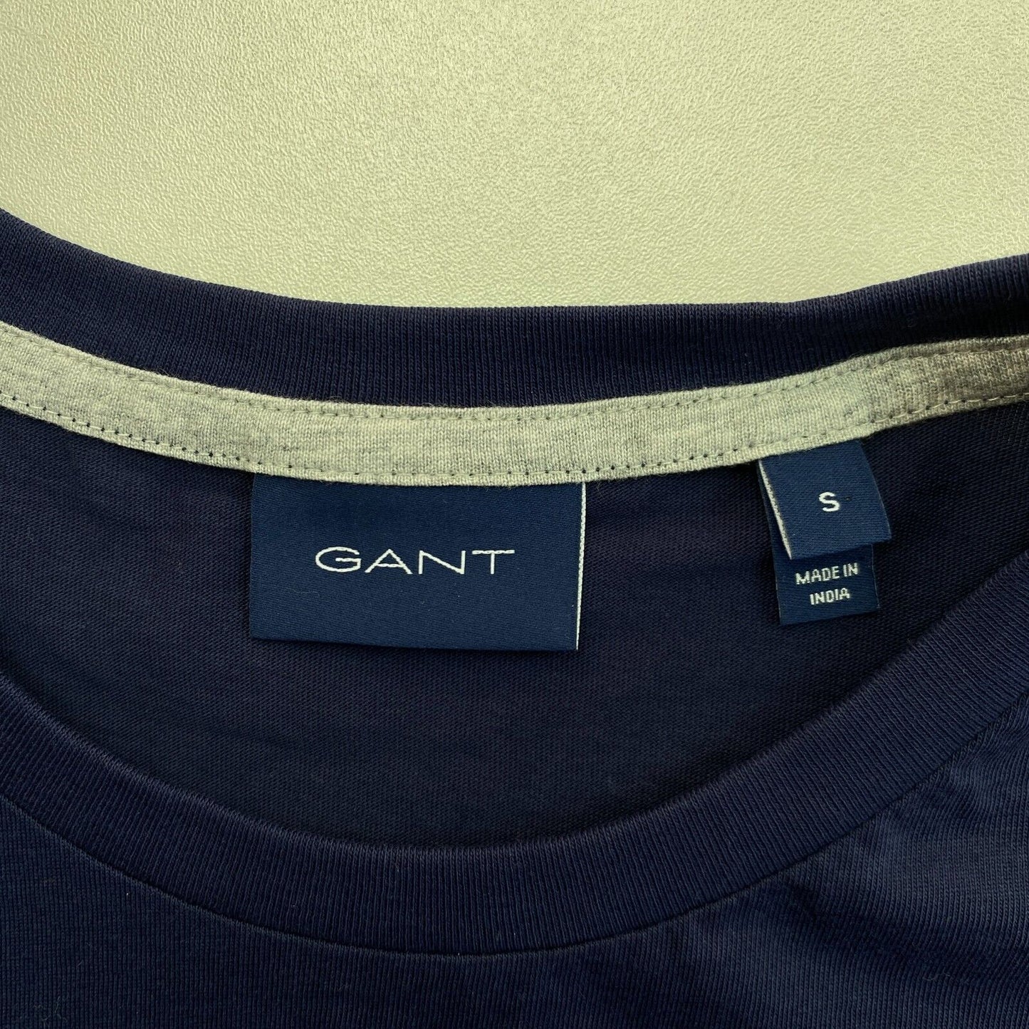 GANT Navy Blue Archive Shield Crew Neck T Shirt Size S