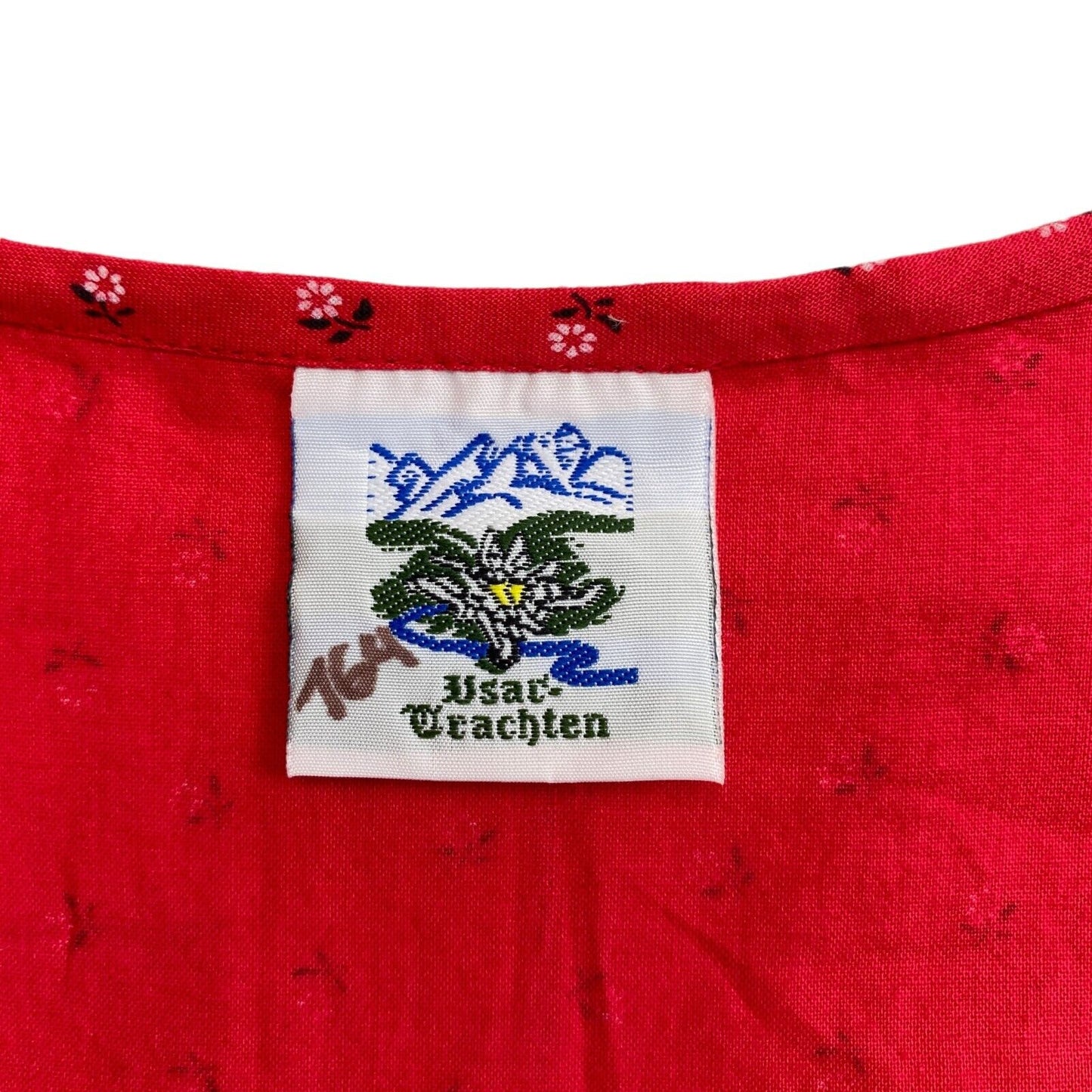 Usac Trachten Tirol Dirndl Oktoberfest Rotes Kleid Größe EU 36 UK 8 US 6