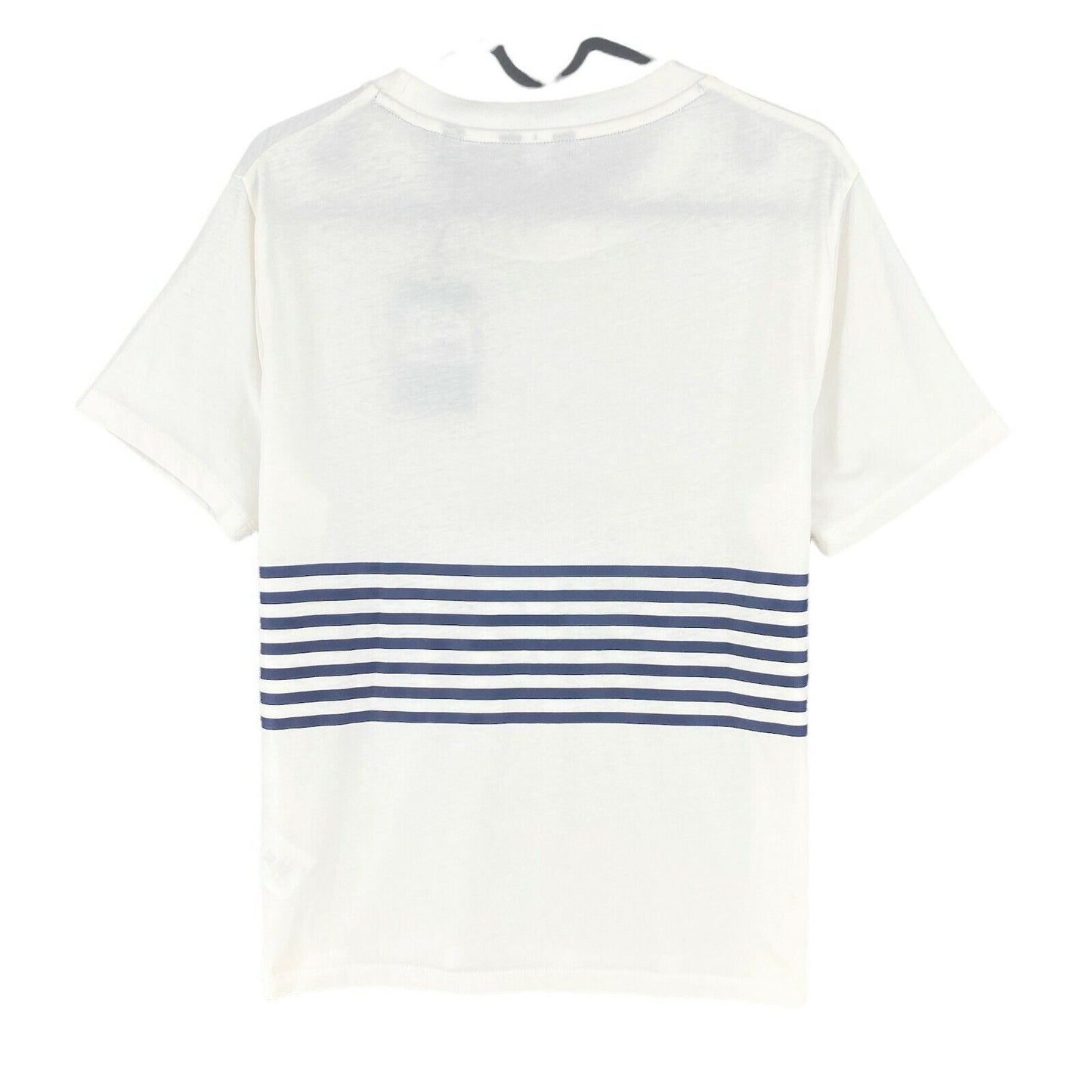 GANT White Stripes Crew Neck T Shirt Size M