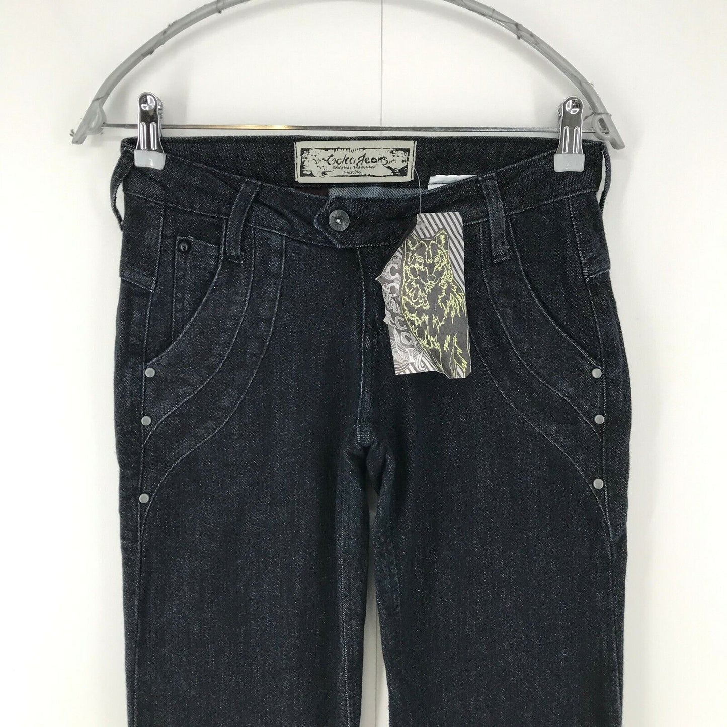 COLCCI Damen Jeans Skinny Fit Dunkelblau Größe EUR 36 US 2 W27