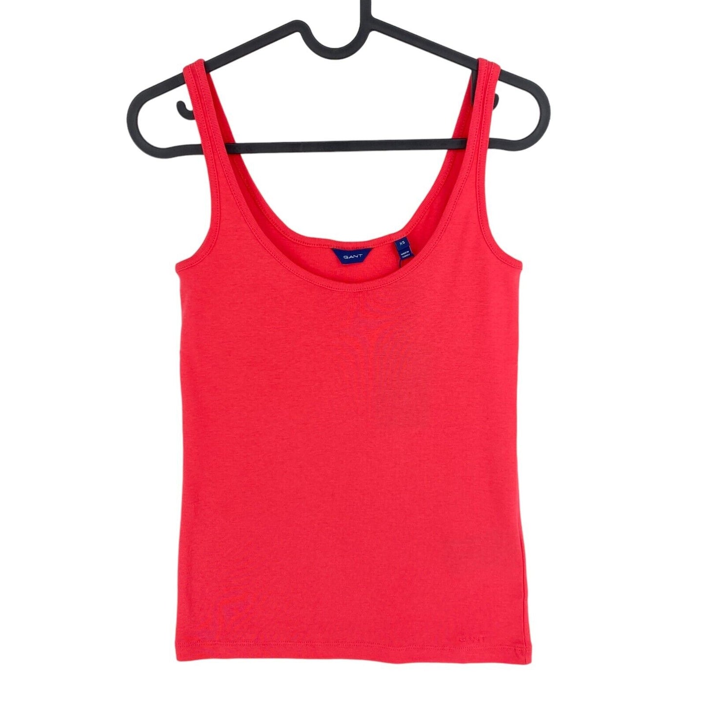 GANT Red 1x1 Rib Tank Top Size XS