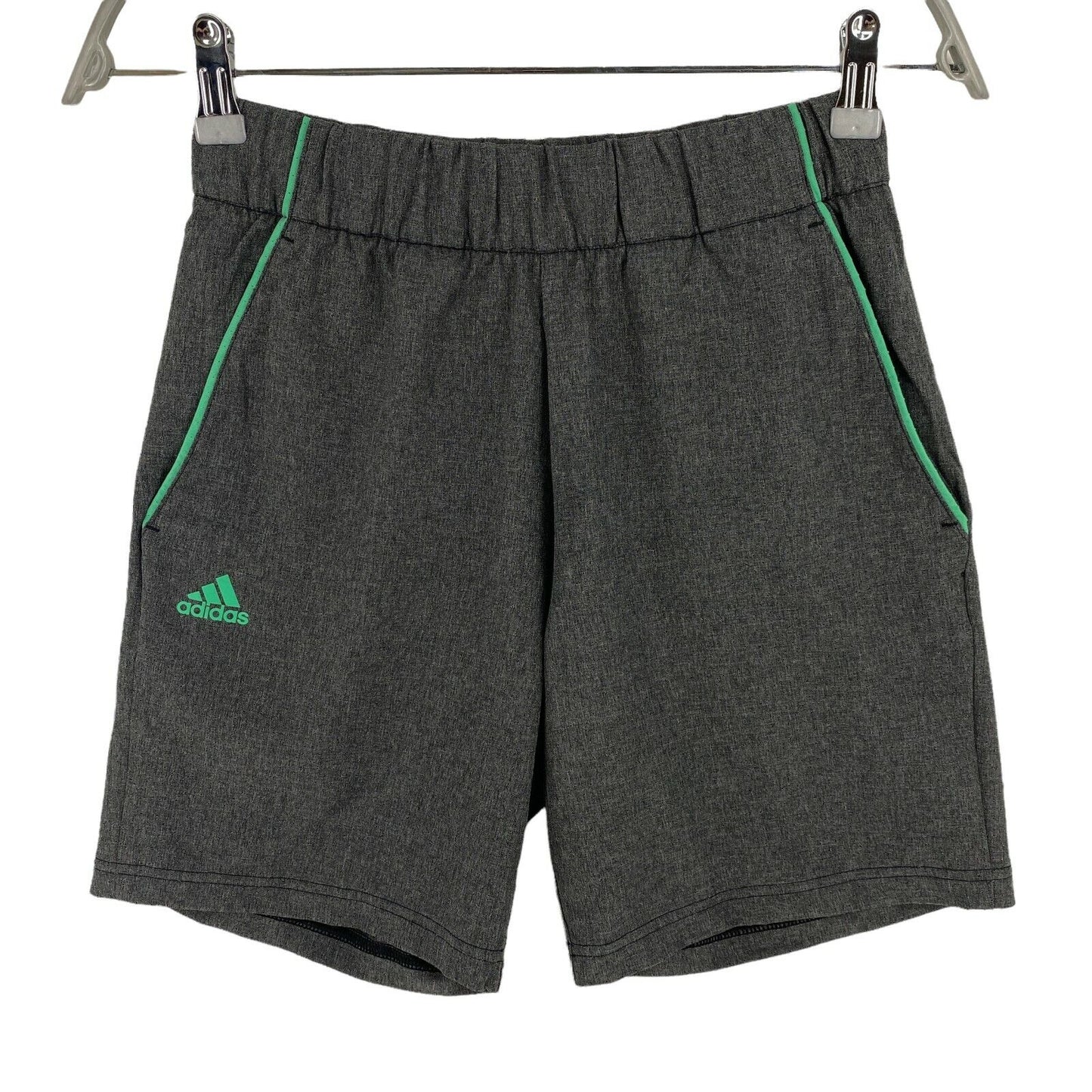 Adidas Climalite Boys Dark Grey Tennis Athletic Shorts Size 11 -12 Years