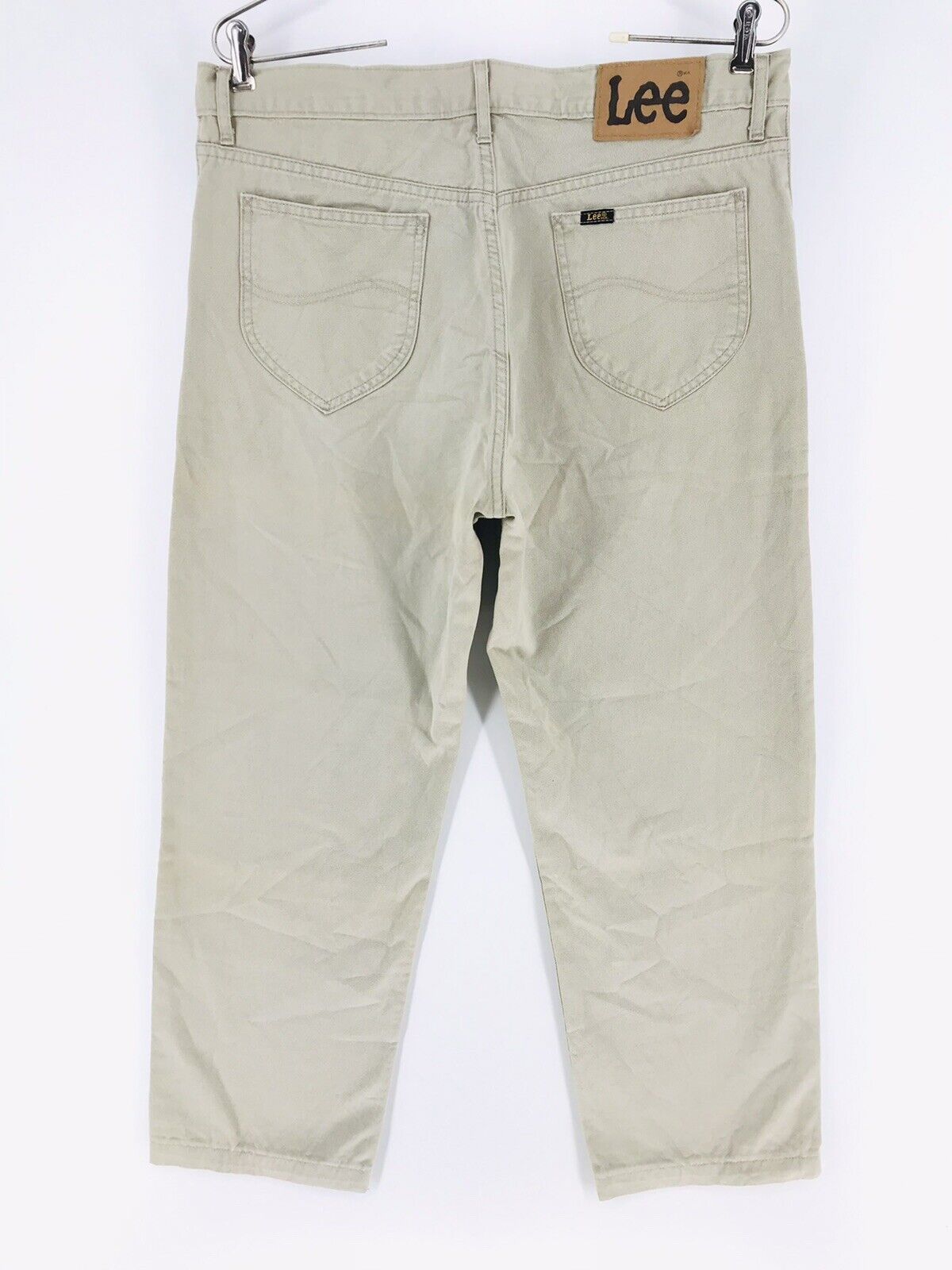 Lee BROOKLYN Beige Regular Straight Fit Jeans Size W36 L30