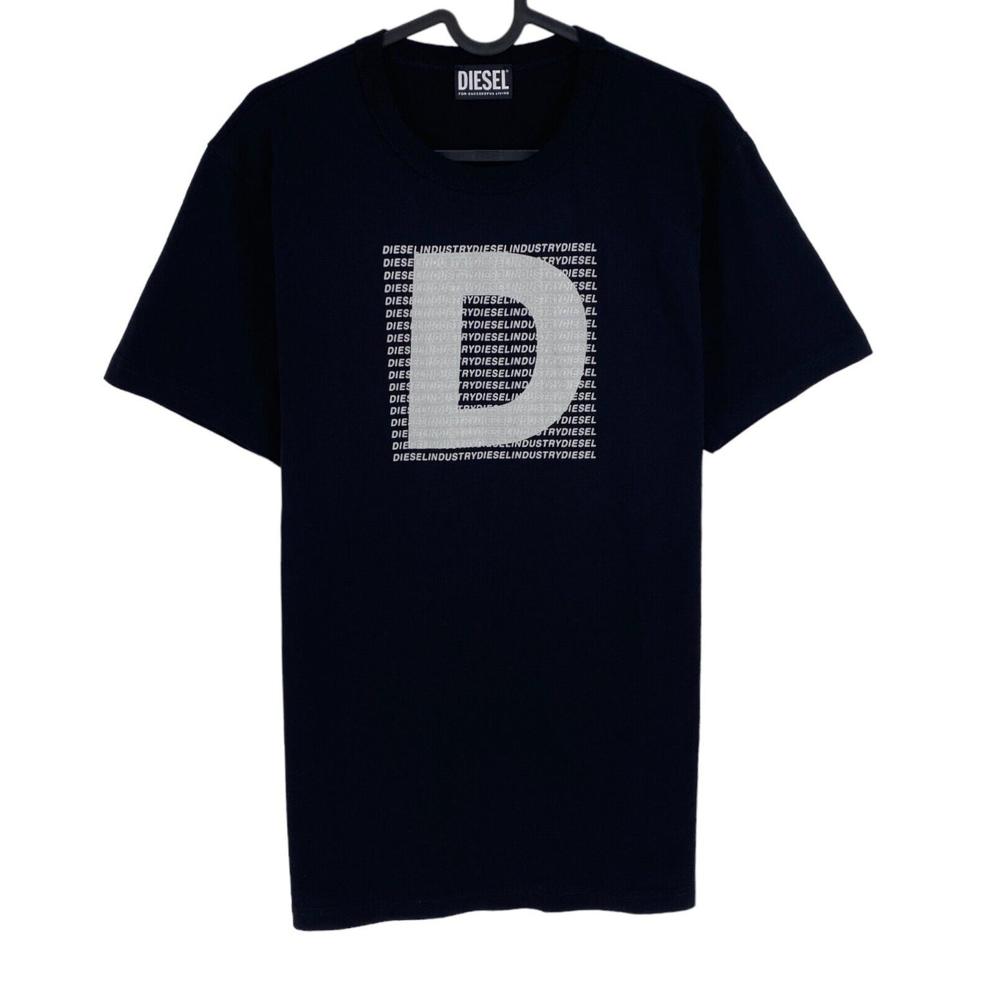 DIESEL Men Black T-DIEGOR-COL Crew Neck Short Sleeves T-Shirt Size M