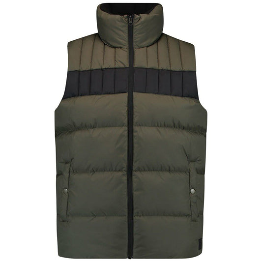 O'NEILL Olive Vert Noir Rembourré Gilet Bodywarmer Veste Taille M