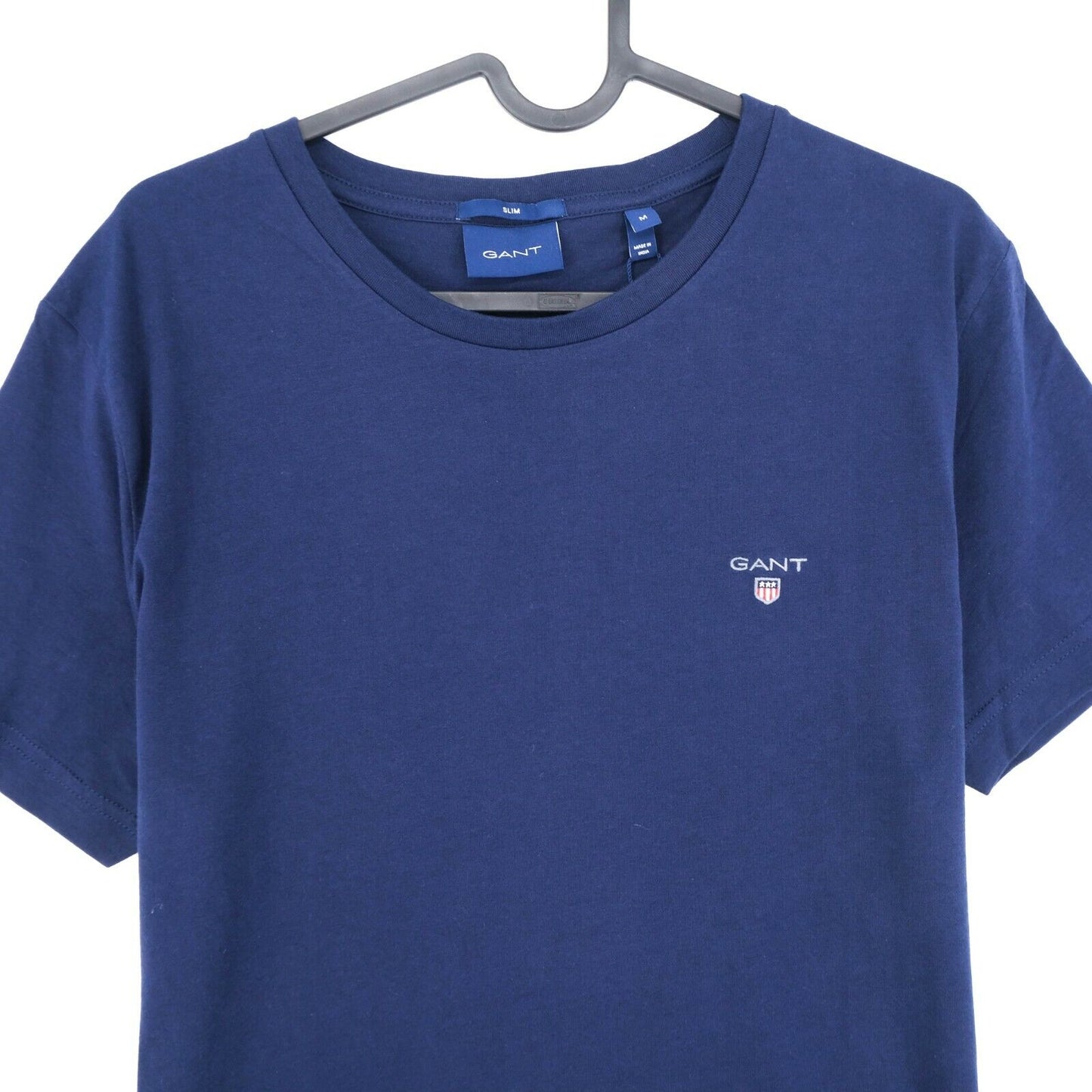 GANT Blue Original Slim Fit Crew Neck T Shirt Size M