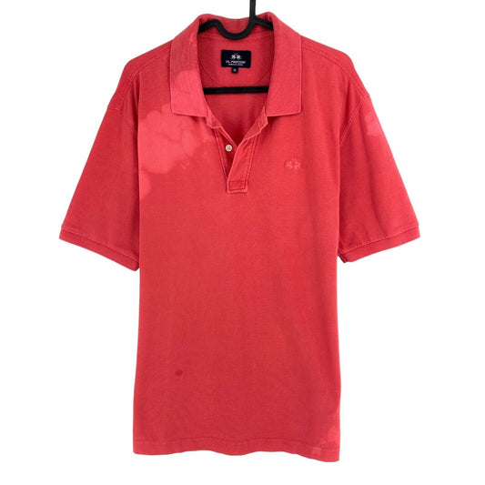 LA MARTINA Red Short Sleeves Polo Shirt Size XL