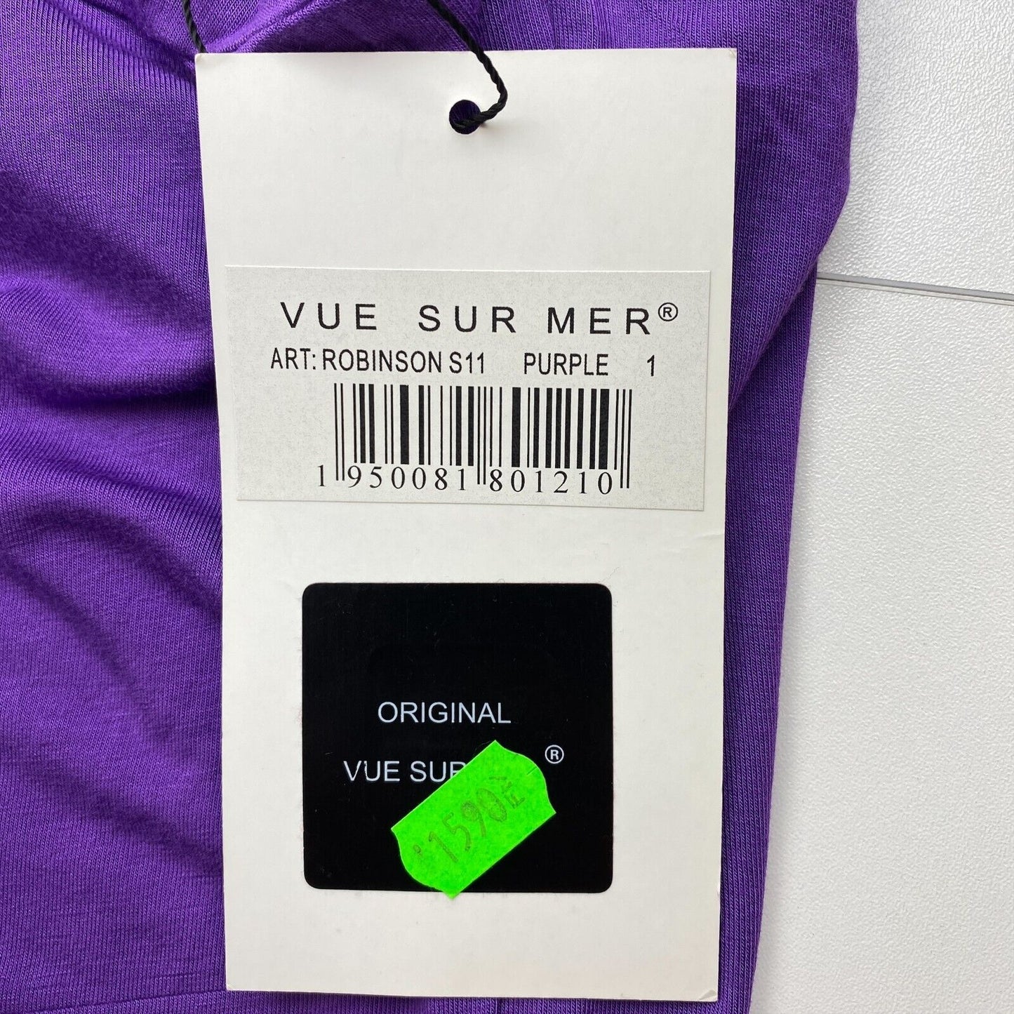 VUE SUR MER Purple Sleeveless One Shoulder Jersey Shift Dress Size 1 / S