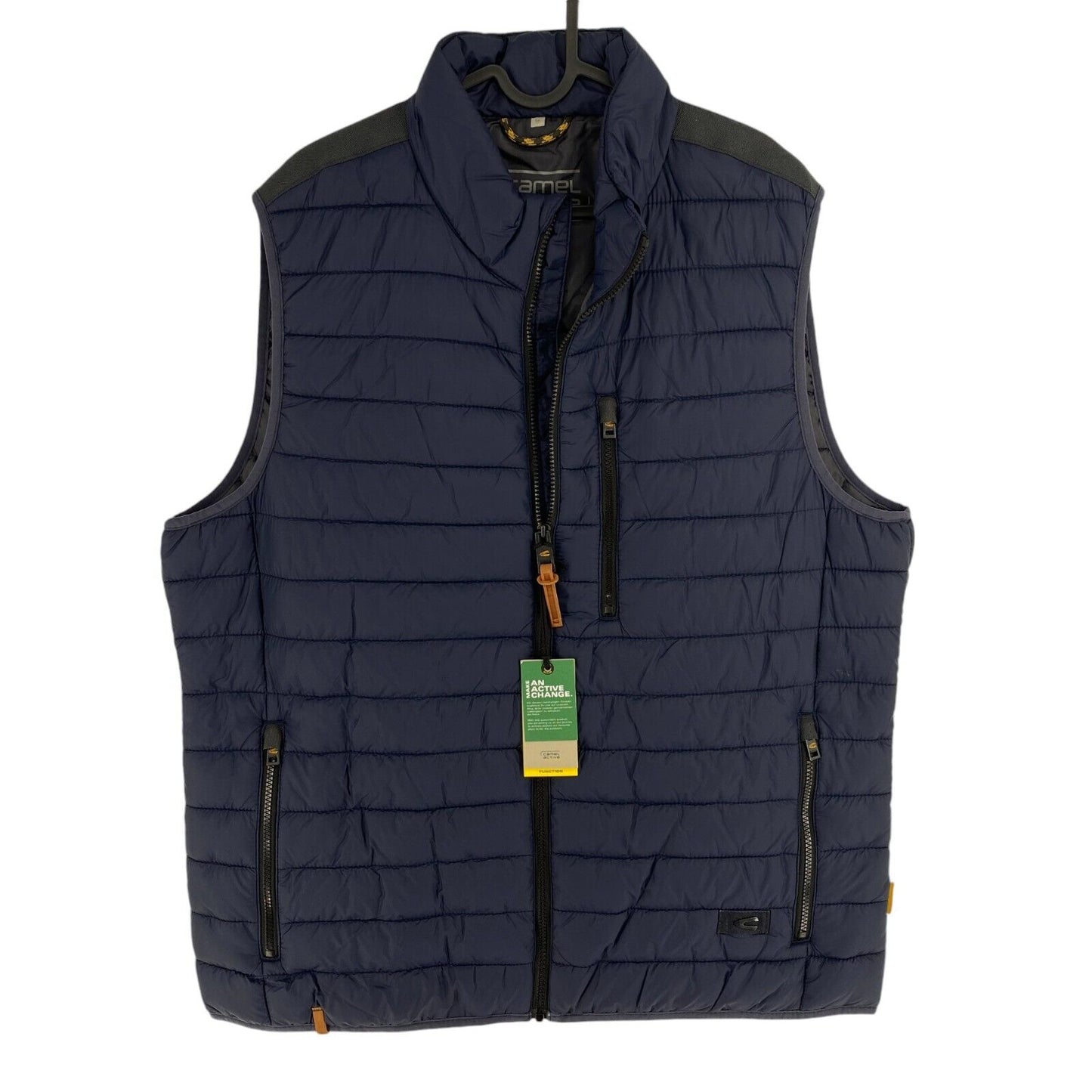 CAMEL ACTIVE Men Navy Blue Padded Vest Waistcoat Size EU 56 UK/US 46