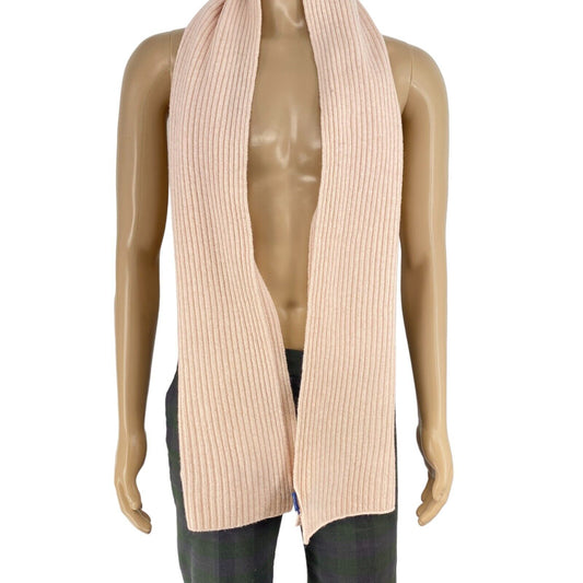 GANT Silver Pink Unisex Wool Knit Scarf One Size