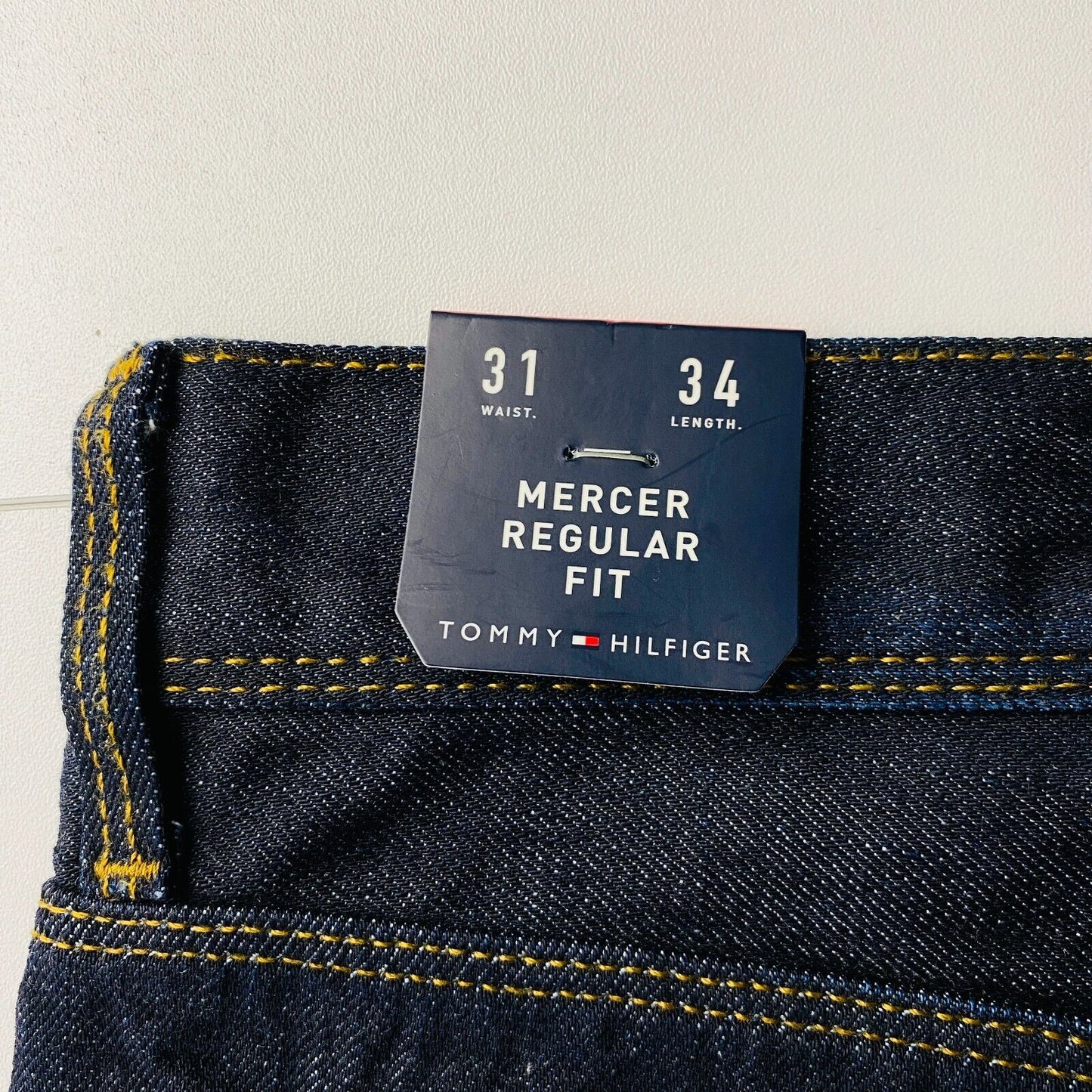 Tommy Hilfiger MERCER Mens Dark Blue Regular Straight Fit Jeans W31 L34