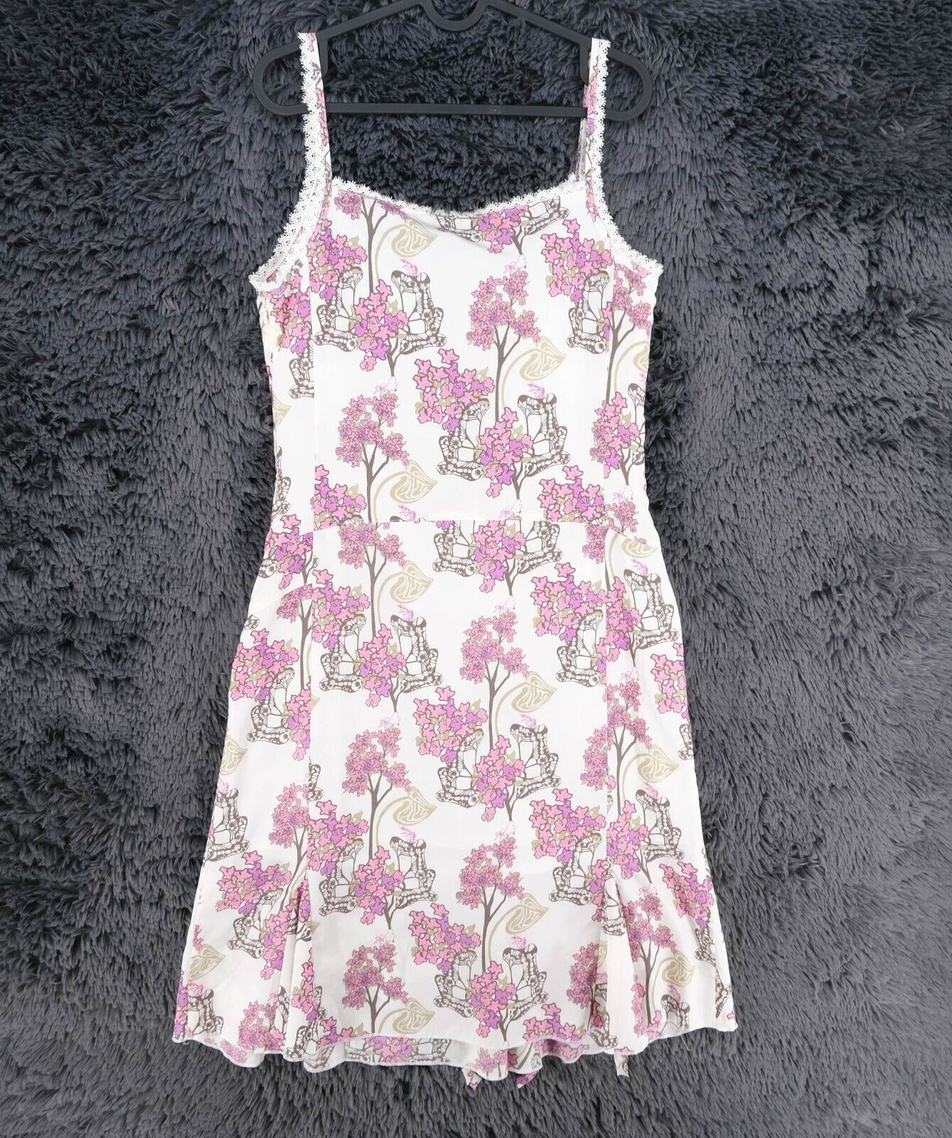 RRP €100 FULL CIRCLE White Floral Print Tank Dress Size S M