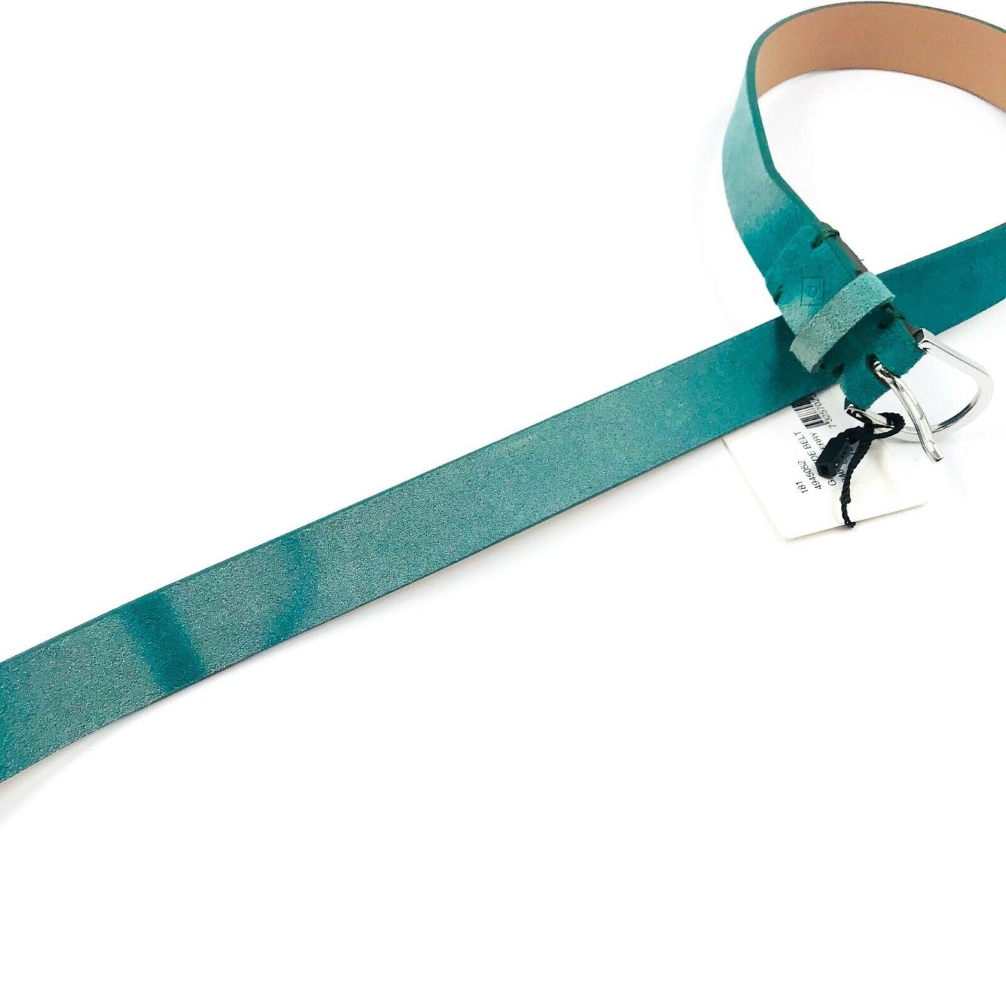 GANT Bayberry Green 100% Suede Leather Belt Size 75 cm 30 in.