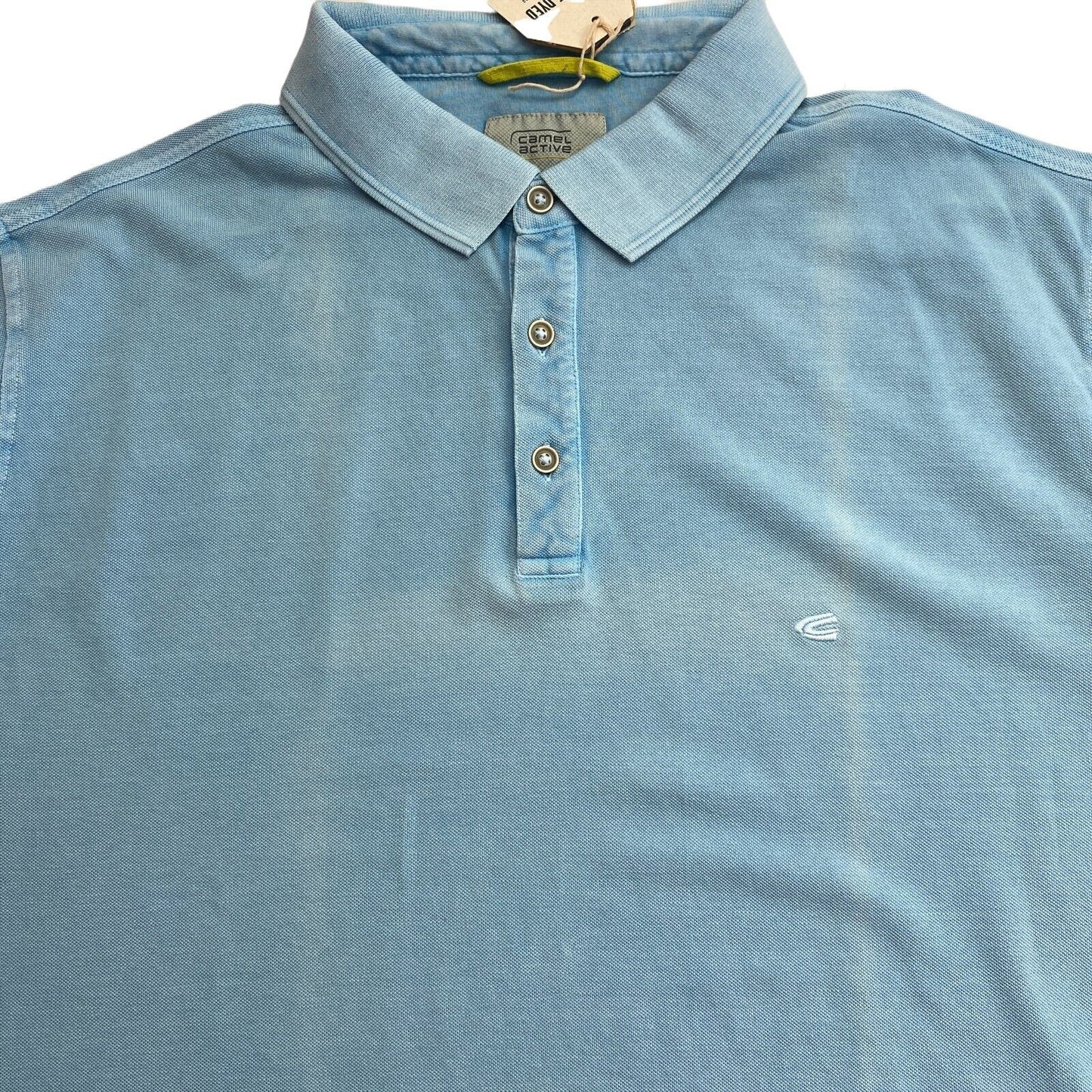 Camel Active Light Blue Pique Polo Shirt Size S 2XL