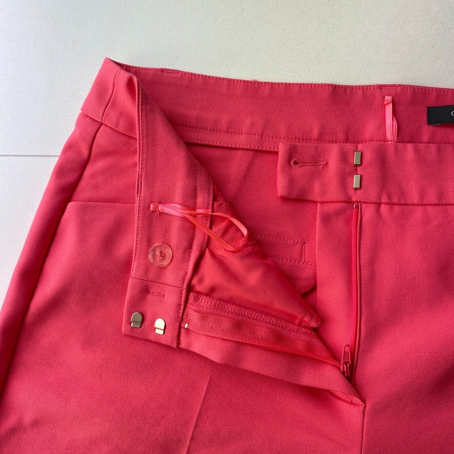 Comma Women Pink Regular Tapered Fit Dress Trousers Size EUR 38 W31