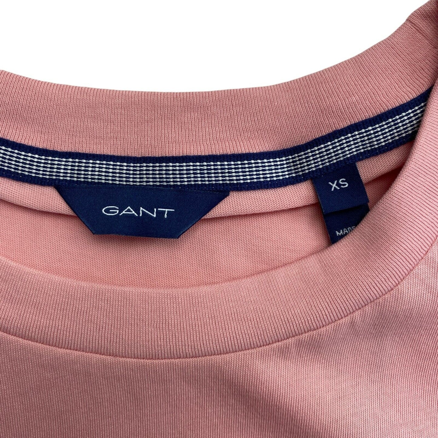 GANT Pink Stripes Crew Neck T Shirt Size XS