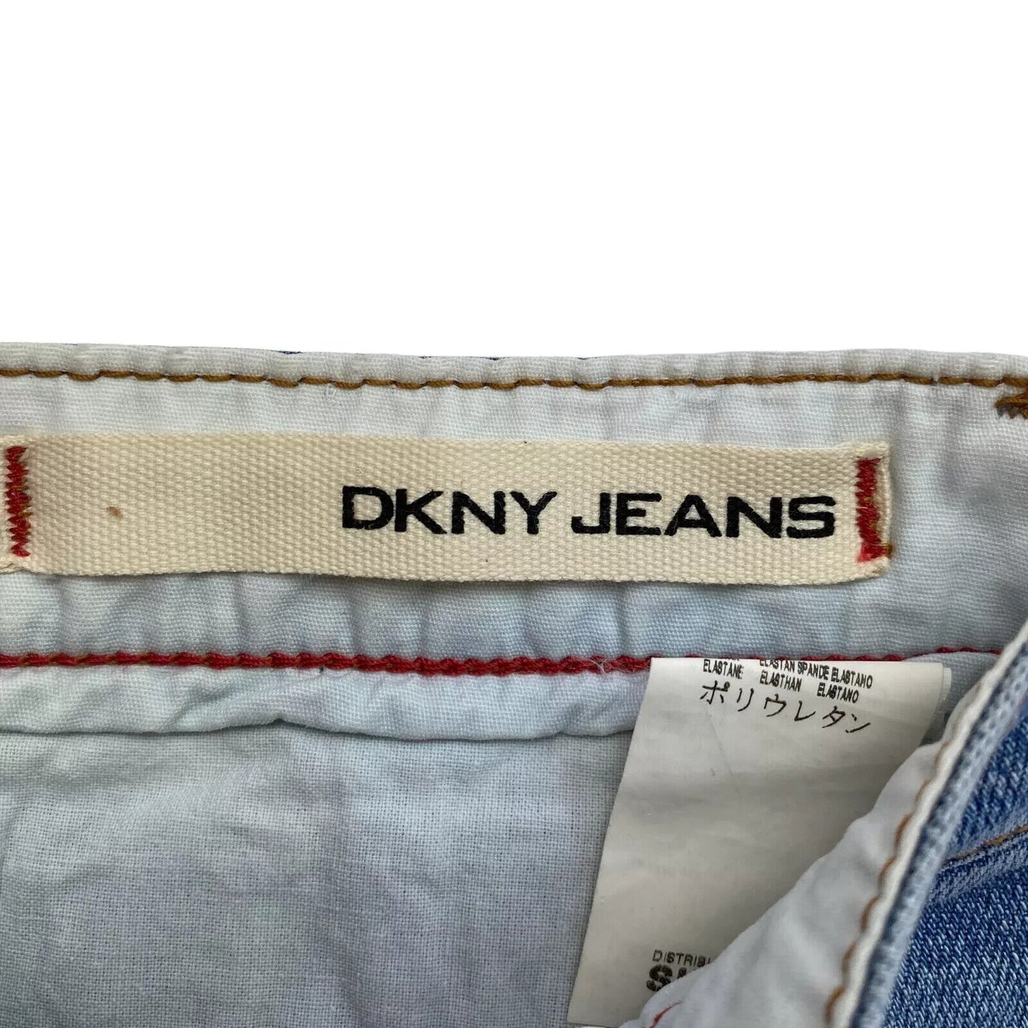 DKNY Women Blue Regular Fit Denim Bermuda Shorts Size W26