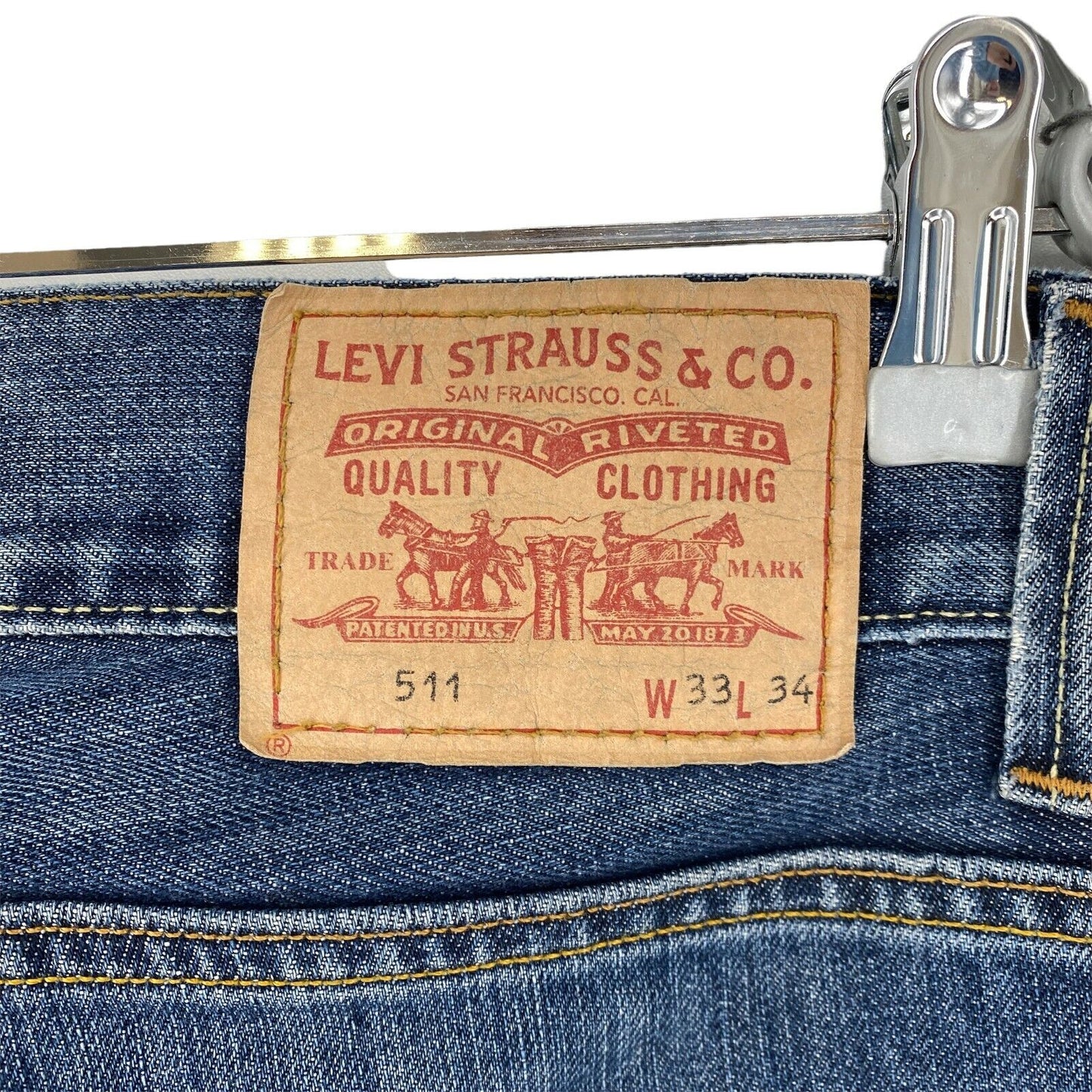 Vintage Levi's 511 Blue Slim Fit Jeans W33 L34