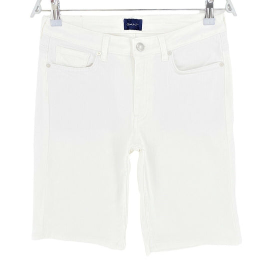 GANT White Denim Relaxed Shorts Size W27