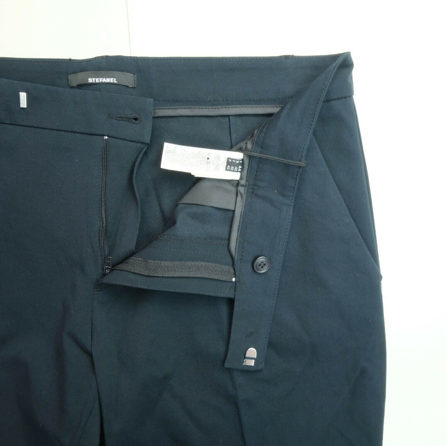 STEFANEL Pantalon habillé bleu marine Pantalon Taille EU 38 40 UK 8 10 US 6 8