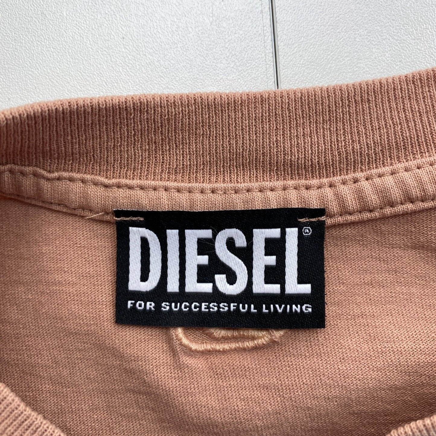 DIESEL Women Brown T-REG-G2 SS Crew Neck T Shirt Size M