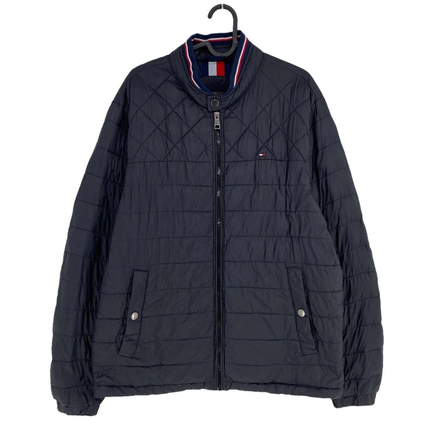 TOMMY HILFIGER TECH Thermal Insulation Black Quilted Jacket Size L