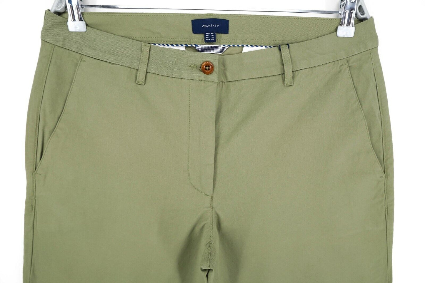 GANT Green Classic Chino Pants Trousers Size EUR 44 UK 16 US 14