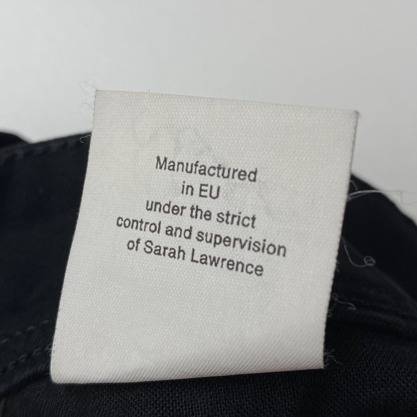 SARAH LAWRENCE JEANS Black Cotton Blend Straight Jeans Size 28 W30 L34