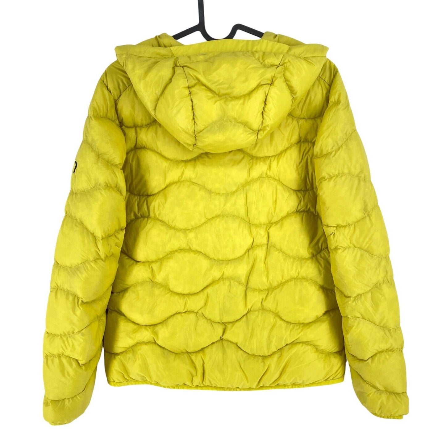 Peak Performance Women Yellow Helium Down Hooded Jacket Coat Size S