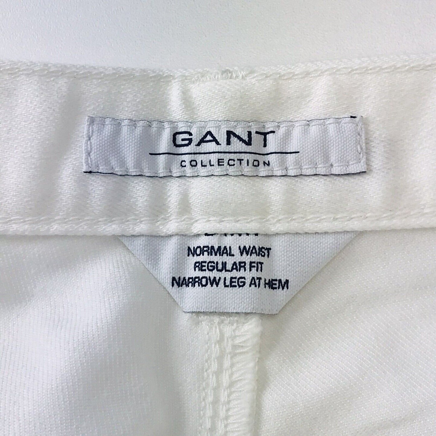 GANT DAWN femmes blanc Stretch taille normale coupe régulière jambe étroite jean W29 L34