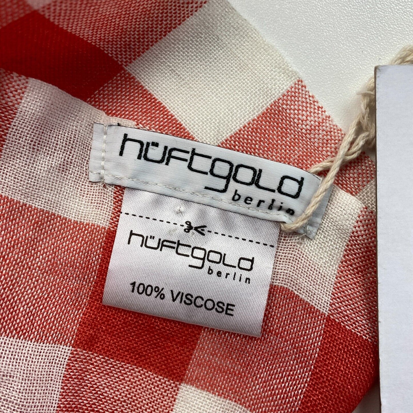 NUFTGOLD Red Plaid Scarf Shawl