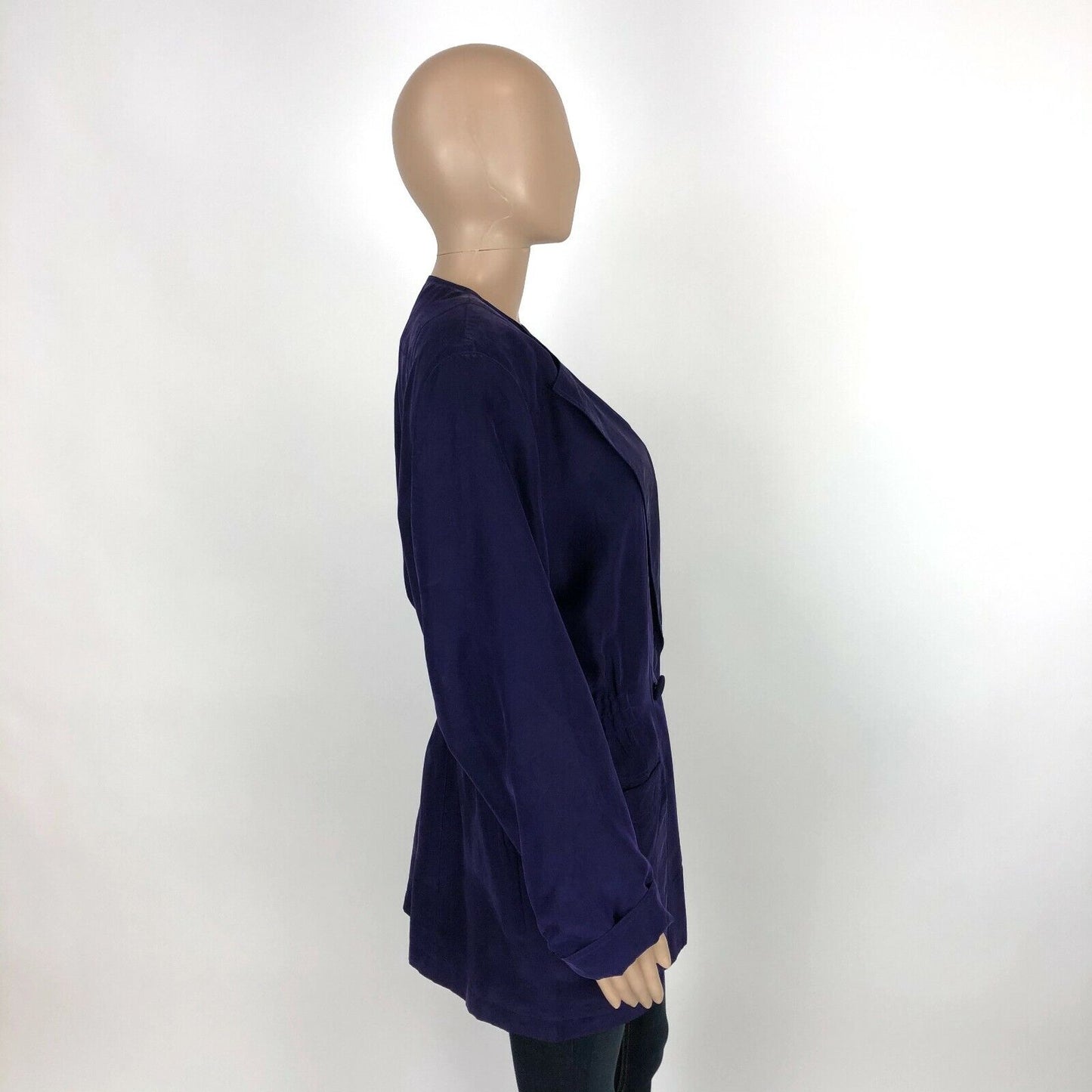 Gerry Weber 100% Silk Vintage Purple Jacket Size EUR 40 US 10 UK 12