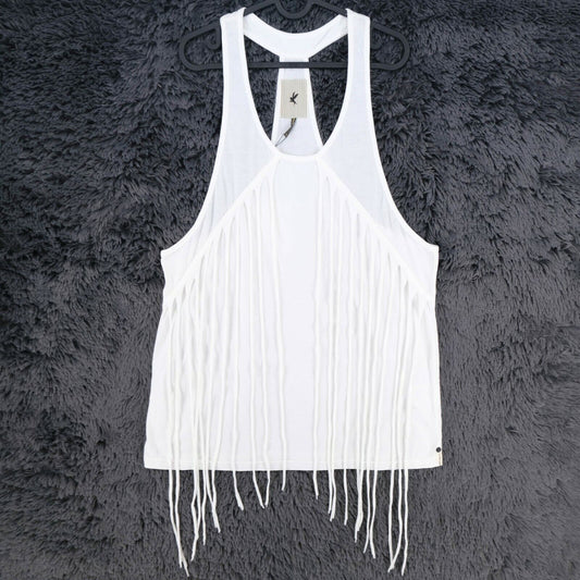 ONE TEASPOON White Tank Top Blouse Size AU 10 12 EU 34 36 UK 8 10