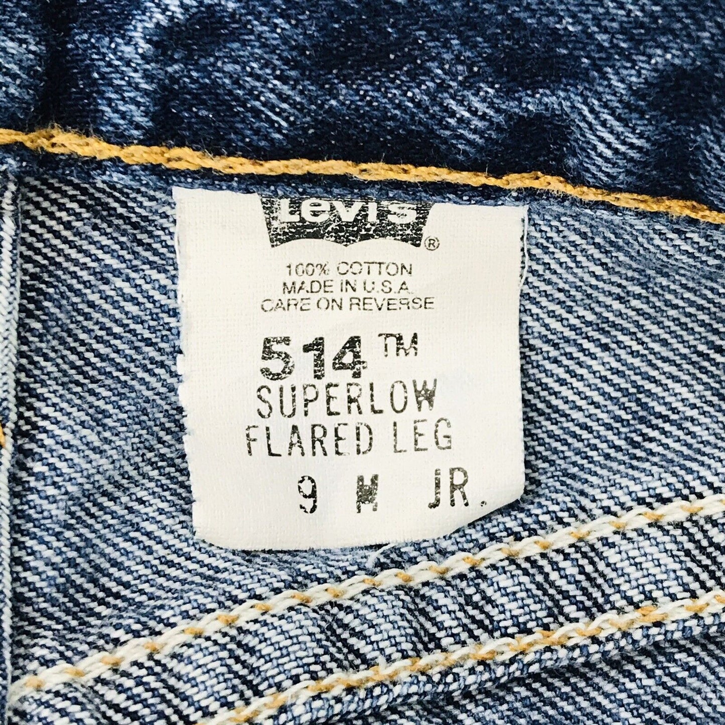 Vintage Levi's 514 Women Blue Low Rise Flared Fit Jeans 9 M Jr. / W30 L31